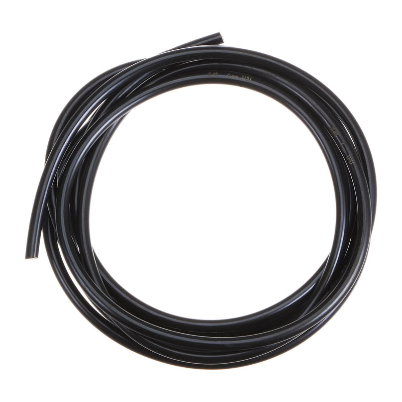 HARFINGTON PU Transmission Belt Polyurethane Round Belts 6mm Dia 10ft(3 Meters) Length Smooth Surface Urethane Belt for Drive Transmission, Black 6mmx3 Meters