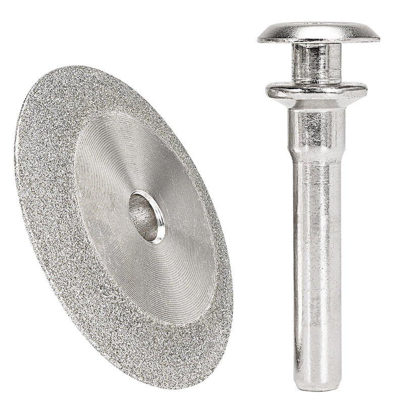 Double-Sided 45° Diamond Grinding Wheel 1/4" Shank Die Grinder Drill Attachment Sanding Bit for Wood & Metal, Threaded Repair, Tungsten & Lawn Mower Blade Sharpening Double-Sided 45° Wheel