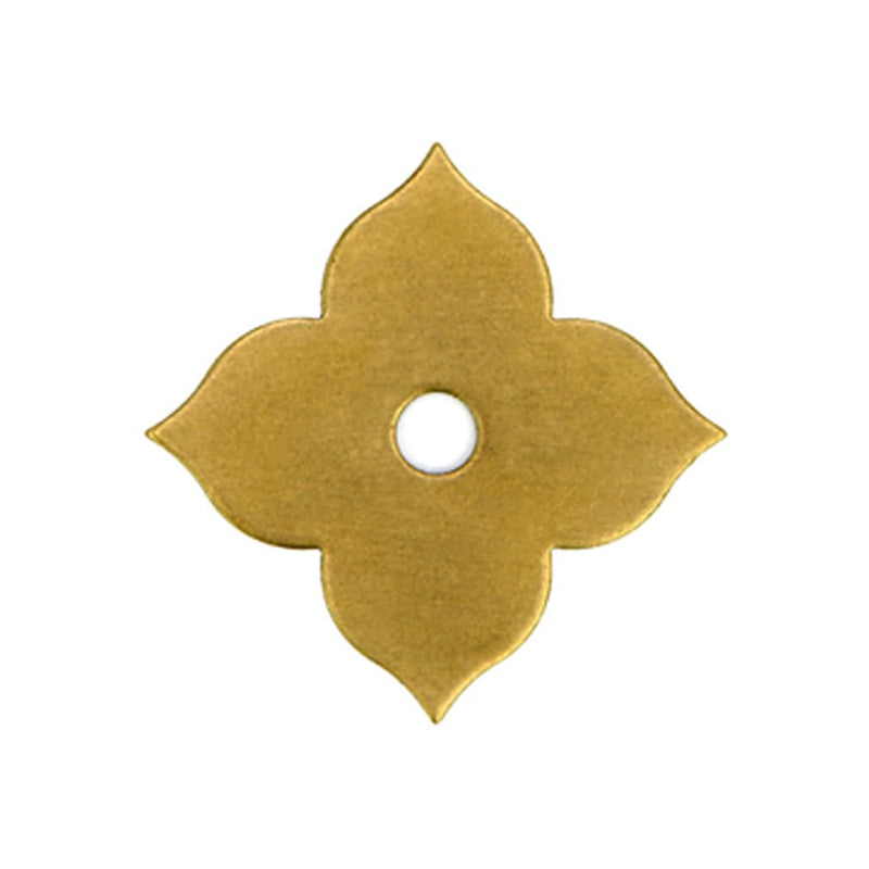 Tiazza 10Pcs Clover Brass Backplate Washers Classical Furniture Decoration Gasket Brass Hardware Accessories (Bronze) Bronze - NewNest Australia