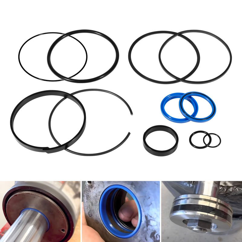 Replace for Hydraulic Log Splitter Cylinder Rebuild Seal Kit, Fit for 4.5" Bore x 1.75" Rod Cylinder (Pack of 11) 4.5" Bore 1.75" Rod - NewNest Australia