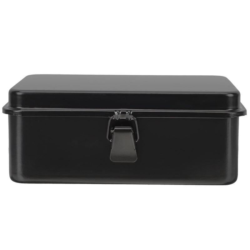 GANAZONO Small Tool Box 7.87X4.92X3.07In Portable Metal Toolbox Organizer with Buckle Compact Tool Storage Case for Home Garage Workshop