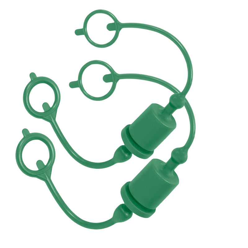 2 Set,1/2 Tractor Hydraulic Coupler Male Dust Cap and Female Plug Cover,ISO A Hydraulic Quick Disconnects Port Plug Fittings By Signite (Green) Green