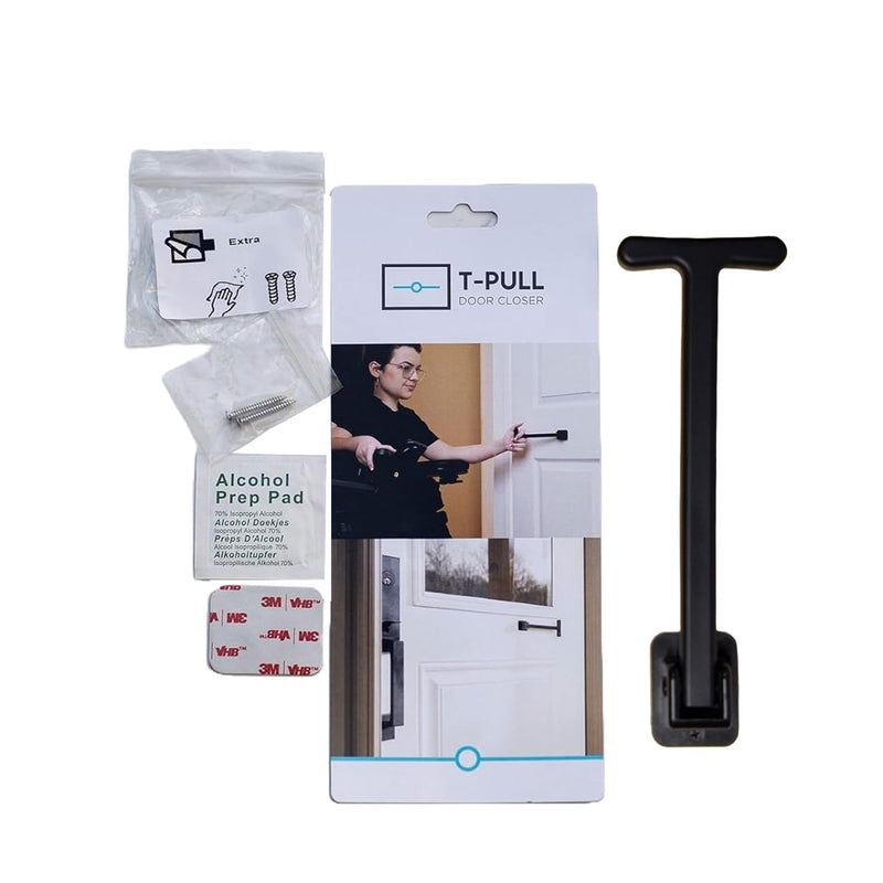 Manual Door Closer - Accessible - Swivels - Interior/Exterior (Black ABS) ABS-Black