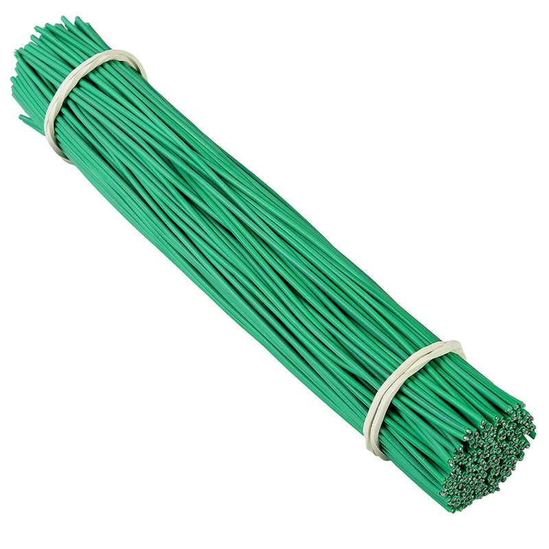 200 Pcs 6 inch Garden Twist Tie, Round Plastic Twist Ties for Plants, Vines and Wrapping Cords or Christmas Tree Gardening Plants Growth and Care, Office Home Cable Organization (Green) Green