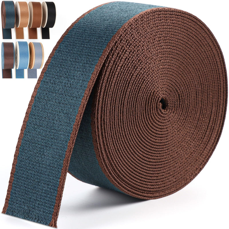 Nylon Webbing 1.5 Inch-6 Yards Peacock Blue Webbing Straps for Bags-Heavy Cotton Webbing 1.5 inch for Bag Handles Purse Straps Ribbon 1 1/2" Dark Peacock Blue