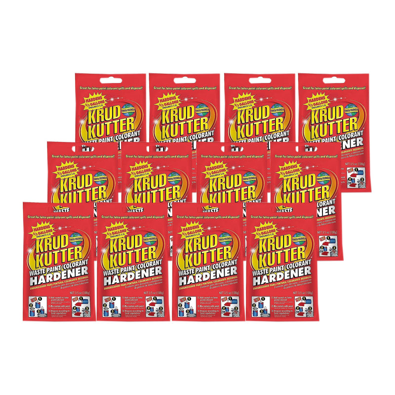 Krud Kutter PH3512-12PK Waste Paint Hardener Crystals, 3.5 oz, Cream, 12 Pack 3.5 Fl Oz (Pack of 12)