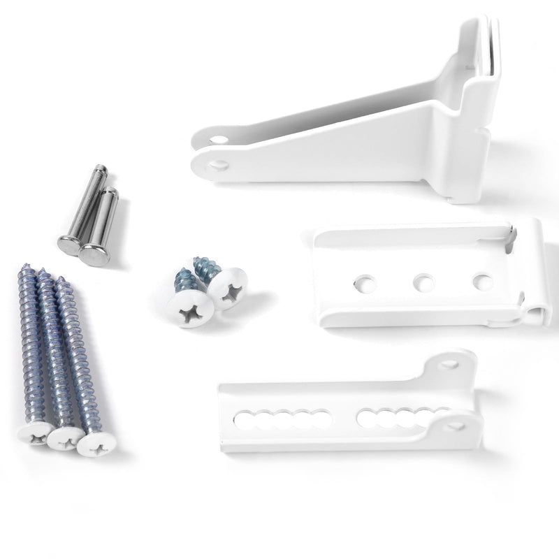 Storm Door Closer Bracket，Repair Jamb Bracket Compatible with Andersen，Durable Screen Door Closer Replacement Parts Kits with Emco/Larson/Pella, Protecting Doors from Damage from Strong Winds (White)