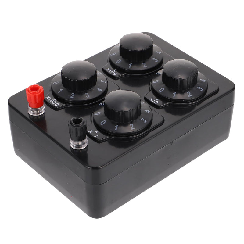 KICHOUSE Resistance Box Variable Box for Electrical Teaching Adjustable Ohm Resistance Instrument for Physics Experiments and Educational Use