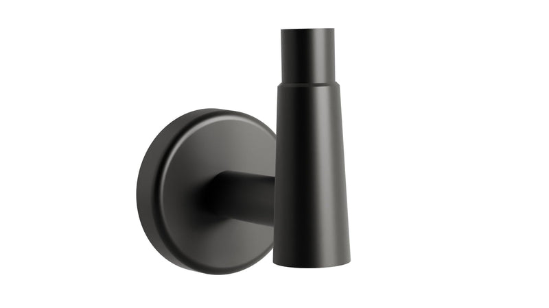 HELVEX Deco Collection Robe Hook Bathroom Accessory, Bathroom Towel Holder Bathroom Hardware, Matte Black Finish UDC-06-MB Small Towel Bar - Deco Collection
