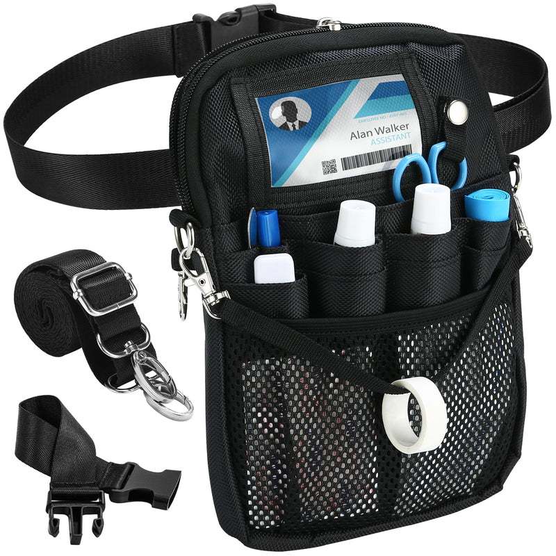 ProCase Nurse Fanny Pack, Utility Medical Nursing Fanny Pack for Women, Nurse Organizer Pouch to Carry Stethoscopes and Medical Supplies, Nurse Belt Bag for Nurses RN Vet EMT -S, Black Small - NewNest Australia