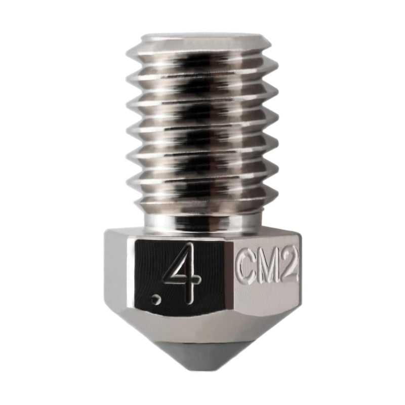 Microswiss CM2 RepRap V5-V6 1.75 Nozzle for Prusa i3 MK2 / MK2S / MK3 / Mini - Copper Core - M2 Hardened Steel Tip - Superior Thermal Performance - Exceptional Wear Resistance (.4mm) .4mm