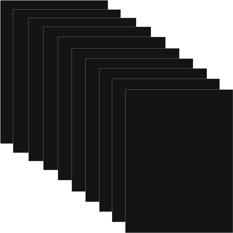 10 Pieces Black Laser Testing Paper Double-Sided Laser Dimming Engraving Test Focus Paper for Laser Cutting and Marking Machine