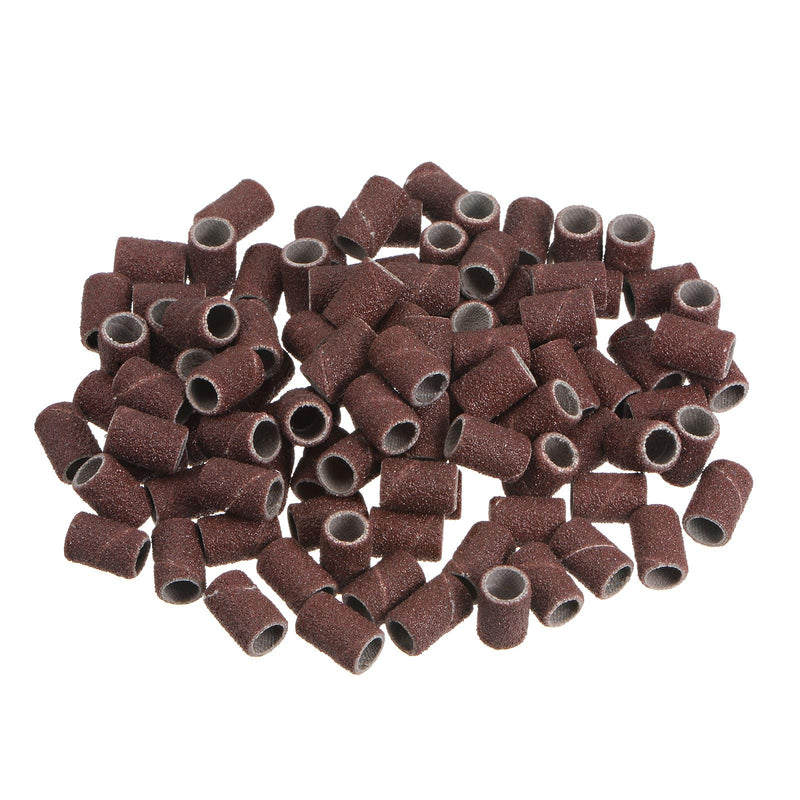 HARFINGTON 100pcs Sanding Drums 1/4 Inch Mini Sanding Sleeves 120 Grit Sanding Bands for Drum Sander Rotary Tools