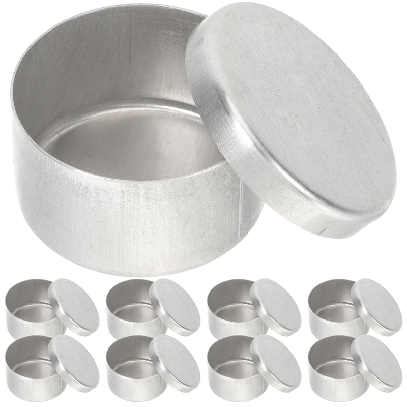 Beaupretty 27Pcs Round Soil Sample Jars with Lids 1.96 X 3.54 in Sample Boxes for Soil Containers Storage and Weighing in Lab Experiments Observation Teaching 5x5cmx3pcs Silverx3pcs