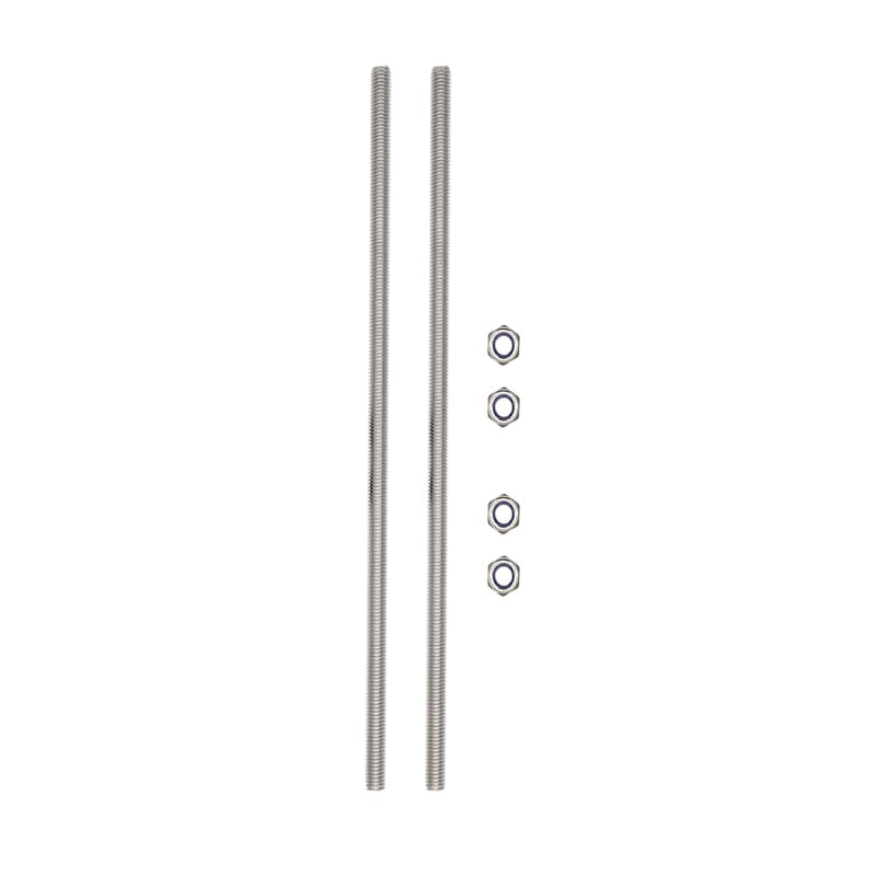 M6x250mm Fully Threaded Rod Studs Long Metric Threaded Screw 304 Stainless Steel Right Hand Threads All Threaded Rod Studs for Anchor Bolts Clamps Hangers U-Bolts 2 Pack M6*250mm