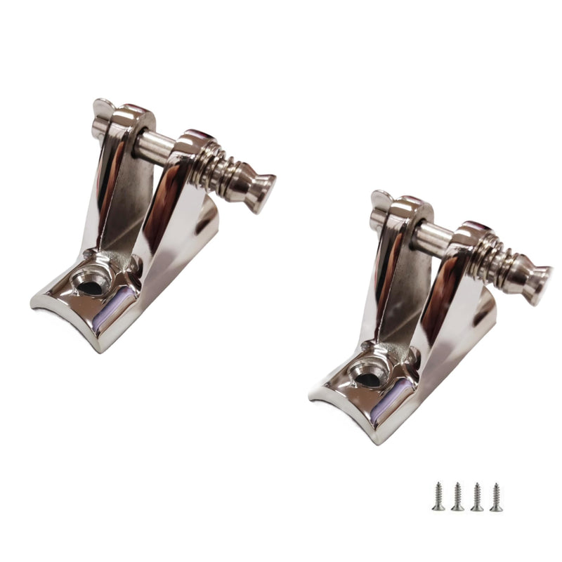 2 Pieces of Bimini Top Deck Hinge Stainless Steel 316 Bimini Top Fitting Hardware with Screws for Boat Yacht(2)