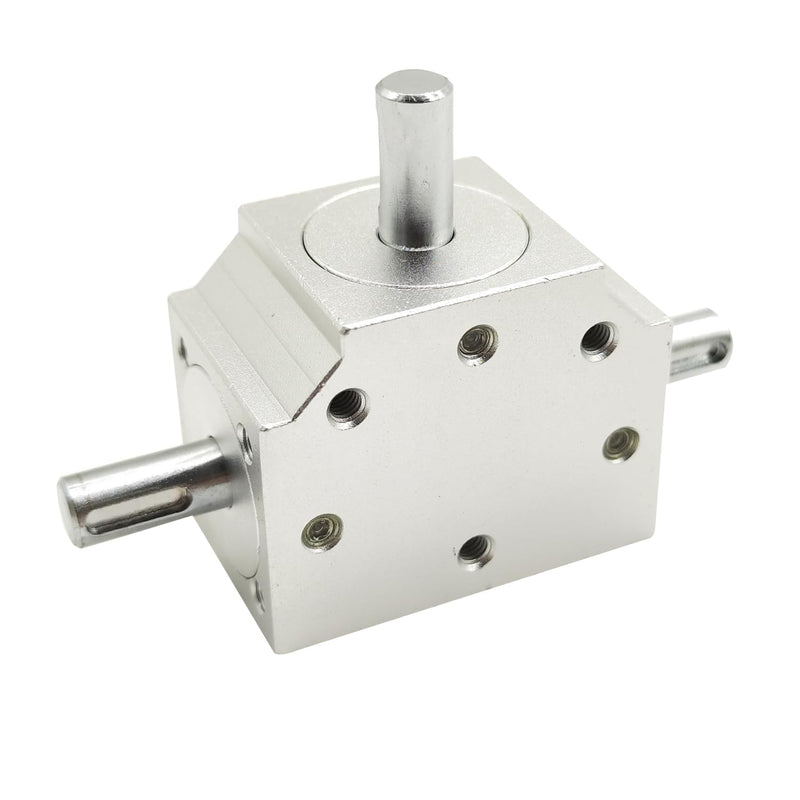 1:1 Right Angle Tapered Bevel Gearbox Mini 1 Module 20 Teeth 90° Angle Drive Steering Gear Device Simple Mechanical DIY Module with 8mm Shaft 1 long output shaft