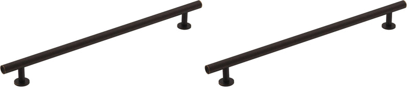 Amerock | Cabinet Pull | Oil Rubbed Bronze | 10-1/16 inch (256 mm) Center-to-Center | Radius | 2 Pack | Drawer Pull | Cabinet Handle | Cabinet Hardware