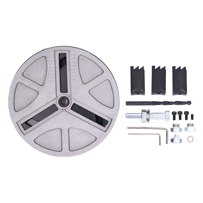Adjustable Hole Saw, Adjustable Punching Saw Tool for Drilling Adjustable Round Hole Saw 45-130 mm/1.8in to 5.11in Dia Round Hole Opener Tool for Drilling Holes in Plastic Wood Drywall Pipes