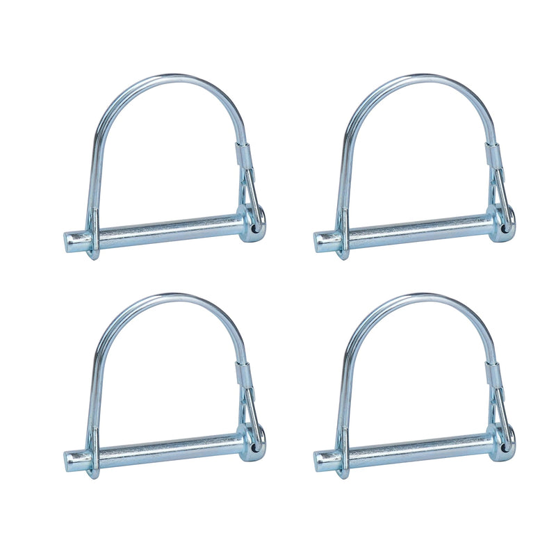 Trailer Coupler Pin, 4PCS Tivnhuils Hitch Pin Safety Coupler Pin, Zinc Plated Carbon Steel Trailer Pin Locking Pin, 1/4" x 2.16", Small