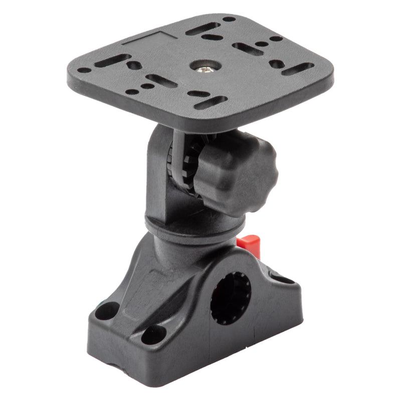 Extreme Max 3006.8658 Universal Fish Finder Head Unit Mount with Pivoting Bracket (Square Mount) Pivoting Bracket (Square Mount)