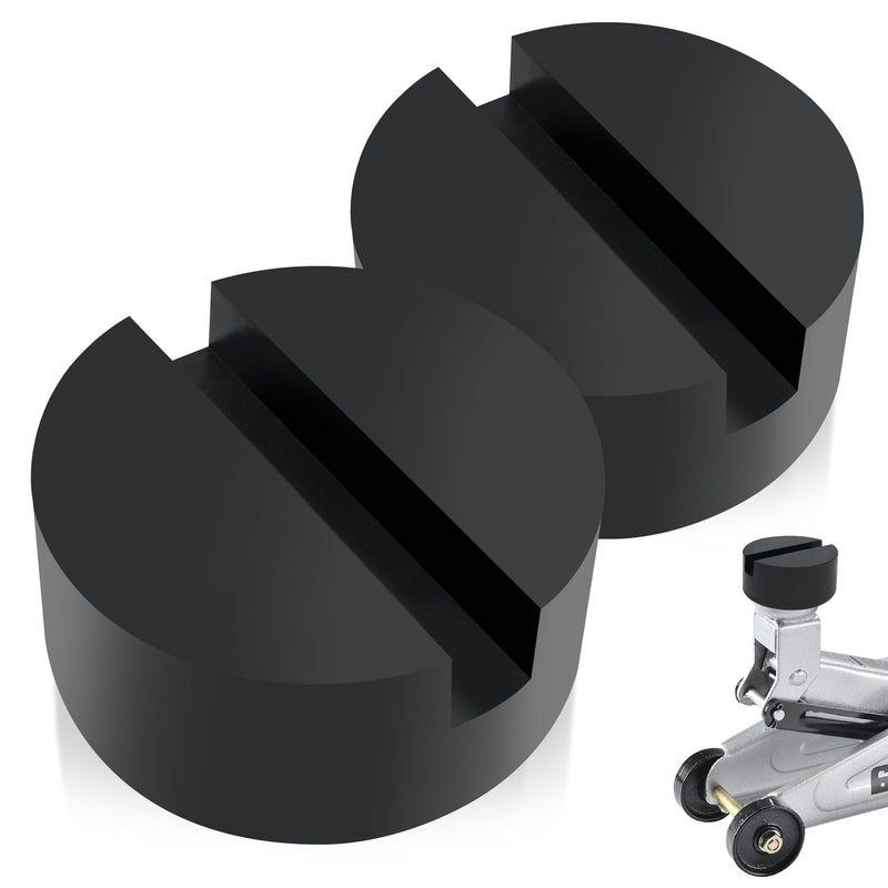 TONDA Floor Jack Rubber Pad, Universal Jack Pad Adapter, Pinch Weld Side Frame Rail Protector (2 Pack) 2 PACK