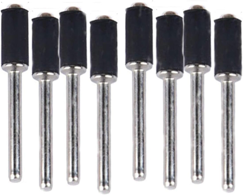 12 Pcs 1/4 Inch Rubber Mandrel Sand Drum Holder Sanding Drum Rubber Bands with 1/8 Inch Shank for Sanding Drum Holder Sleeve Rotary Tool