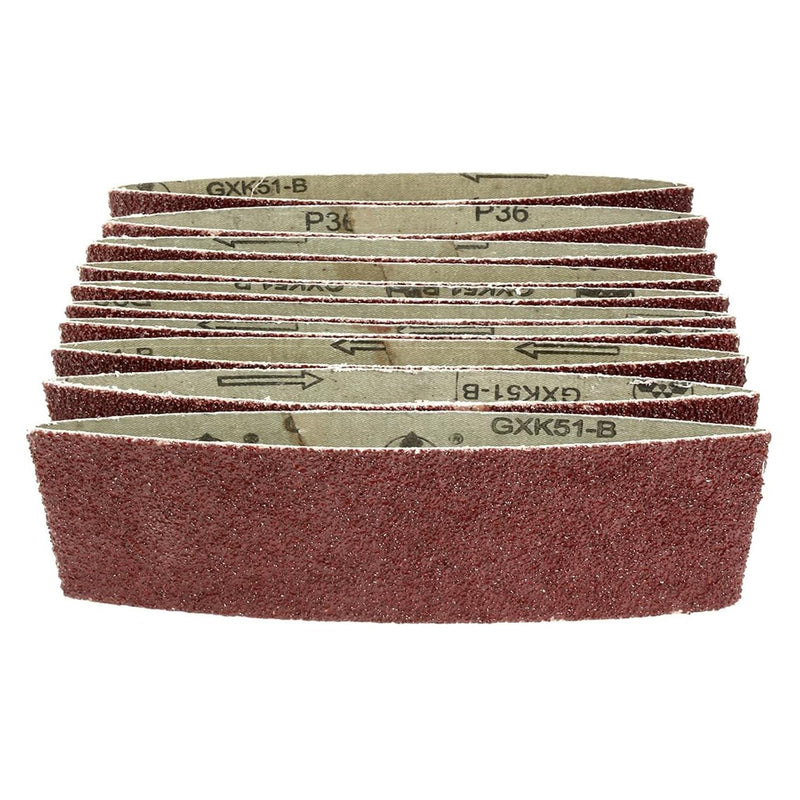 3 x 18 Inch Aluminum Oxide Sanding Belt for Belt Sander 36 Grit 10pcs 36 Grits(10pcs)