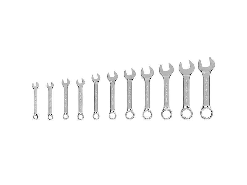 TEKTON Stubby Combination Wrench Set, 11-Piece (1/4-3/4 in.) | WCB90401 No Organization 11-pc. (1/4 - 3/4 in.)