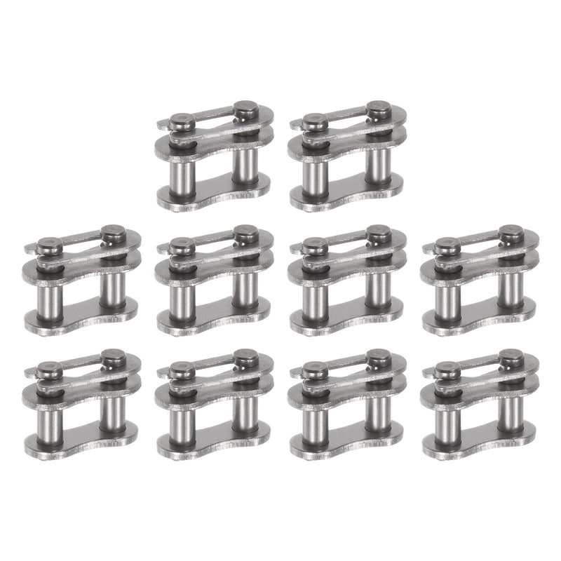 uxcell 10Pcs #35 Chain Master Connector Link Roller 3/8" Pitch Stainless Steel Standard Connecting Split Links for 06C Chain
