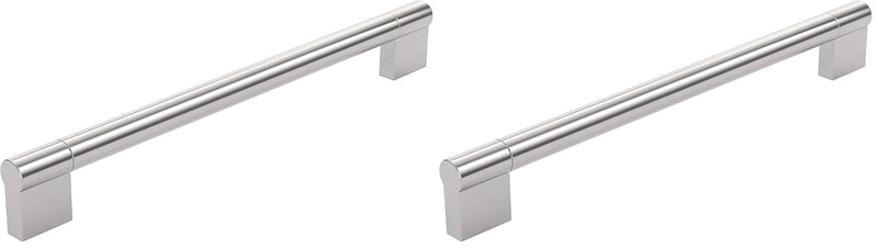 Richelieu Hardware BP527224195 Avellino Collection Center, Contemporary Cabinet Pull, 8 13/16 in, Brushed Nickel (Pack of 2) 1 Count (Pack of 2)