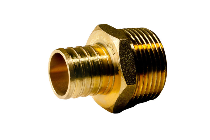 2 Pieces XFITTING 1" Pex x 1" Male NPT Adapter, 24-4-3=2X (2 Packs) 2