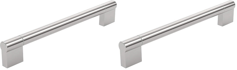 Richelieu Hardware BP527180195 Avellino Collection Center, Contemporary Cabinet Pull, 7 44577 in, Brushed Nickel, 7 1/16 (Pack of 2) 1 Count (Pack of 2)