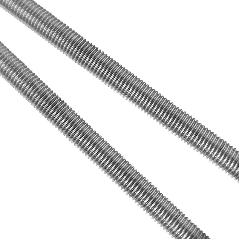 Stainless Steel 1/8"-40 Thread Size Fully Threaded Rod 12" Length (300mm) 2PCS 1/8''-40 PackOf 2