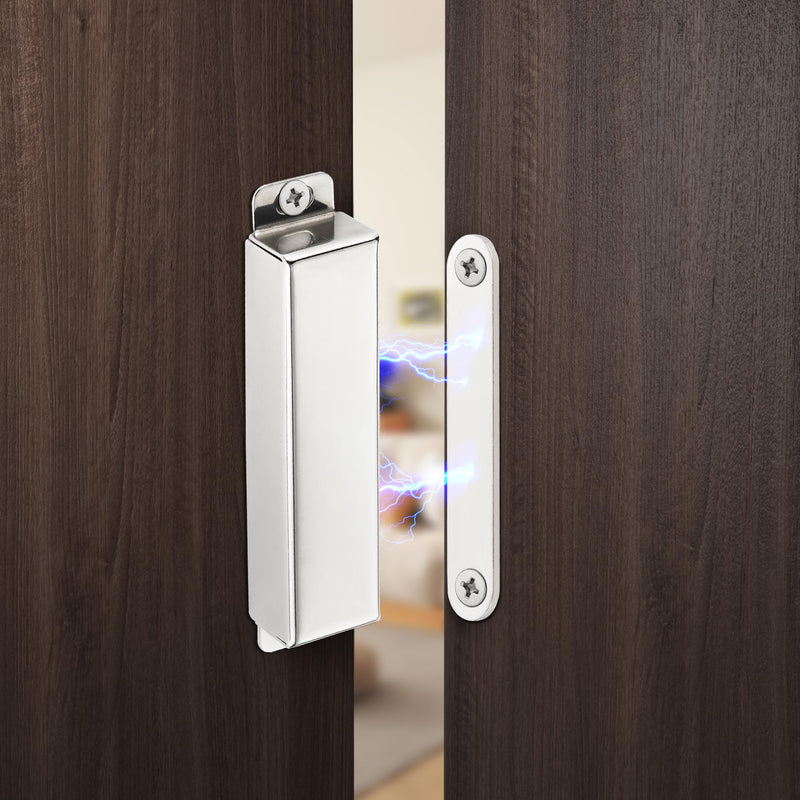 2 Pack | Heavy-Duty Magnetic Door Catch - 90lb Pull Force, Stainless Steel, Anti-Rust, Ideal for Screen Door, Pantry Door, Barn Door and RV Doors. Large-90Lbs 2