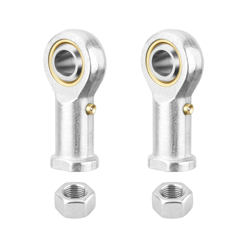 PHSB5 Rod End Bearing 5/16 Inch Bore and 5/16-24 Right Hand Thread, Self-Lubricating Female Heim Joint Rod Ends,IncludesJam Nuts 2pcs