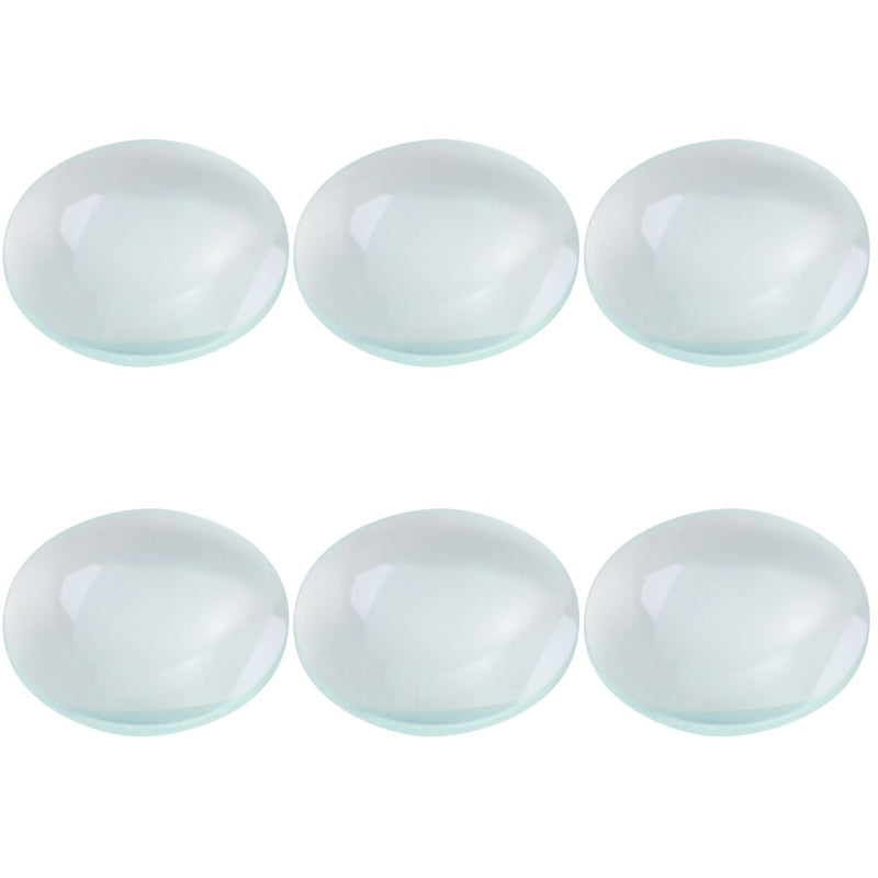 Concave Lens Set, Premium Optical Glass Double Convex and Concave Lens Set, 30mm Diameter, 3 Double Convex, 6 Piece Set Size 2x6pcs As Shownx6pcs