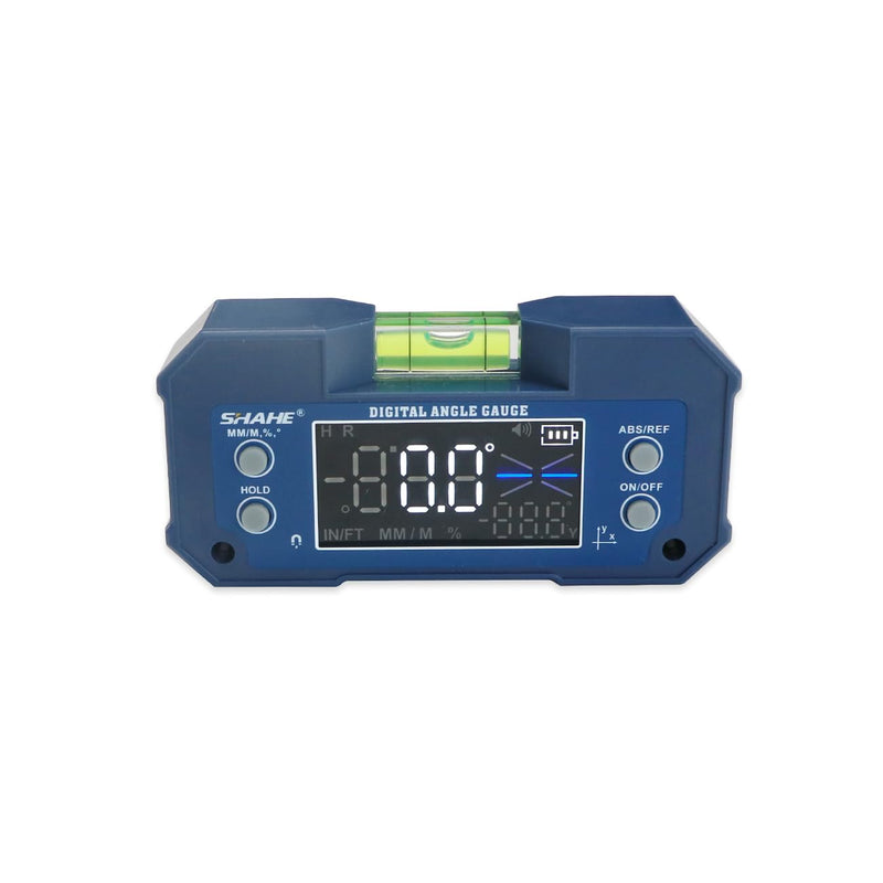 SHAHE Dual Axis Digital Protractor Inclinometer Rechargeable Digital Angle Gauge Mini Magnetic Electronic Level Box