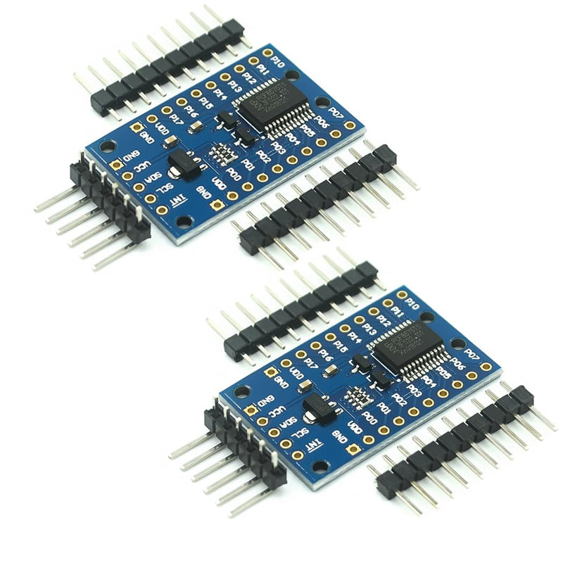 HiLetgo 2pcs PCF8575 IO Expansion Board I2C IIC 16 IO Ports I/O Extension Shield 16 Bits SMBus I/O Ports