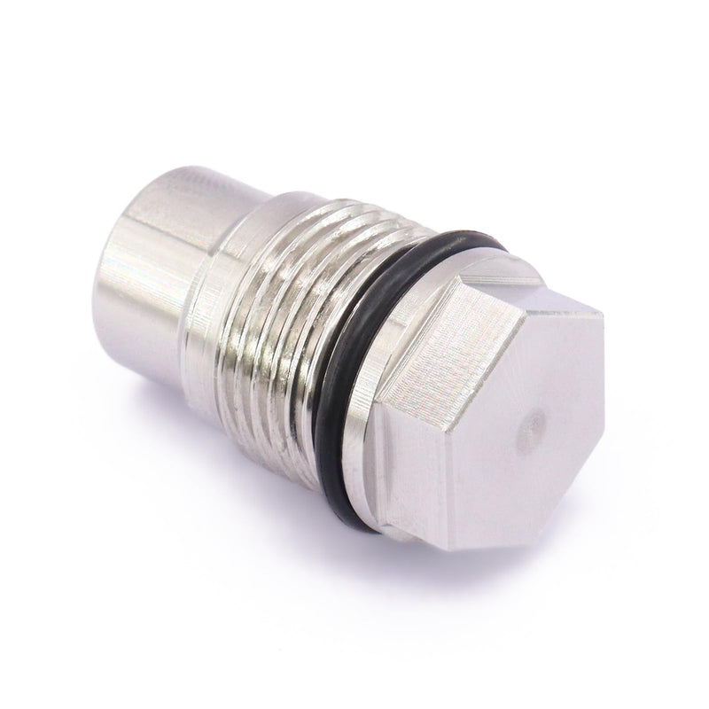 Fuel Rail Plug Valve Diesel Common Rail Fuel Plug Stainless Steel Fuel Pressure Relief Valve Fuel Rail Plug Valve M20x1.5 for Chevy GMC 6.6l Duramax 05-10 & Dodge 6.7l Cummins