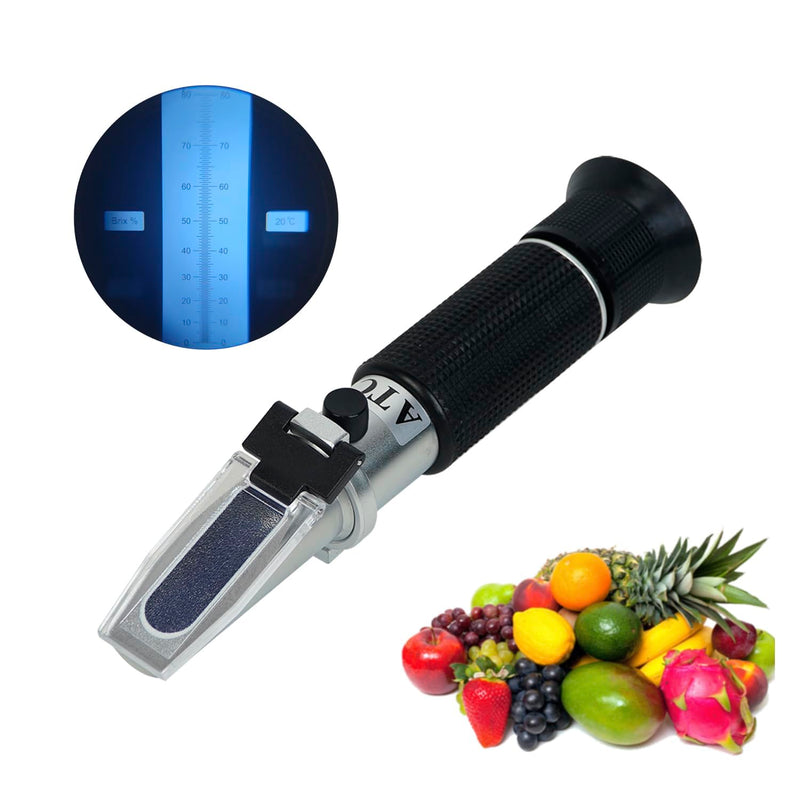 0-80% Brix Meter Refractometer, Refractometer Honey,Portable Refractometer, Refractometer,brix Refractometer for Measuring Sugar Content in Honey, Fruit,Maple Syrup and Other Sugary Drink