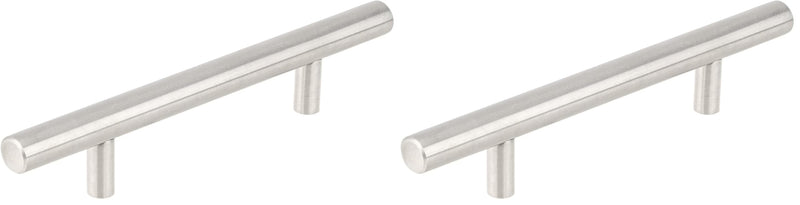 Richelieu Hardware BP3487105170 Tivoli Collection 4 1/8 in (105 mm) Center Brushed Stainless Steel Contemporary Cabinet Pull (Pack of 2) 1 Count (Pack of 2)