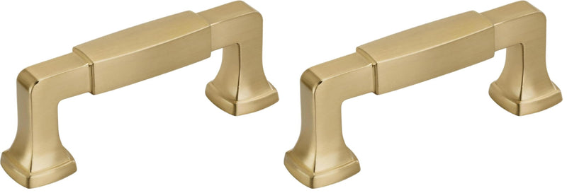 Amerock | Cabinet Pull | Champagne Bronze | 3 inch (76 mm) Center to Center | Stature | 2 Pack | Drawer Pull | Drawer Handle | Cabinet Hardware 3 inch (76mm) Center-to-Center (Pack of 2)