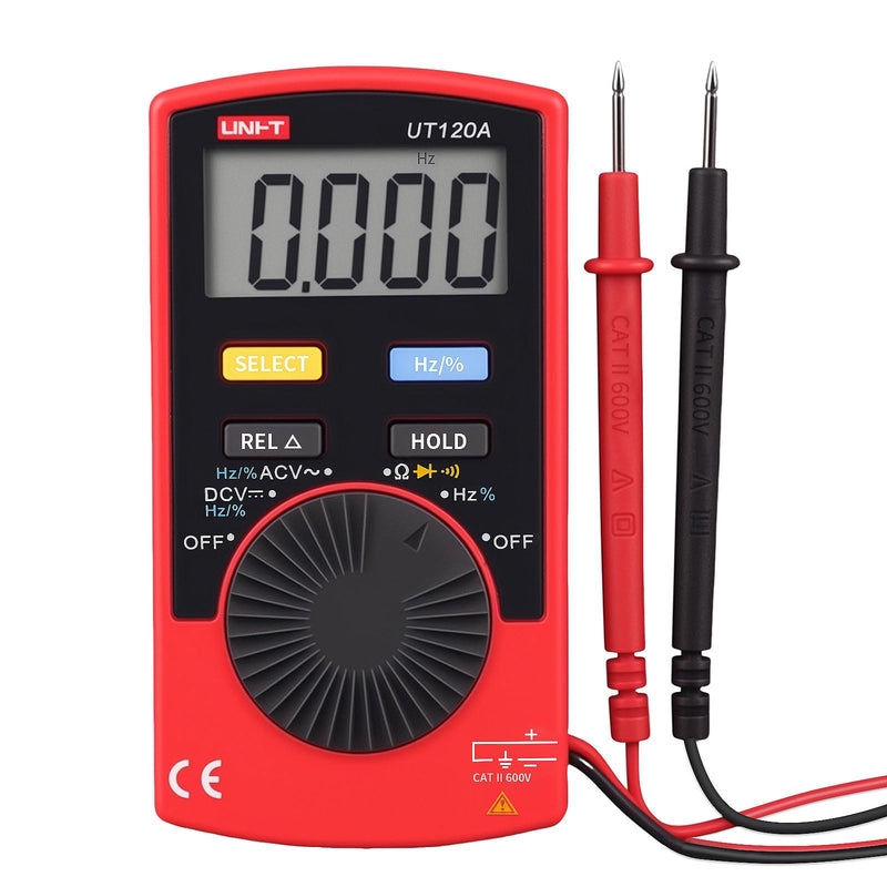 UNI-T UT120A Handheld Pocket Size Digital Multimeter AC/DC 600V Auto Range Continuity Buzzer Voltage Meters Testers UT120A - FBM