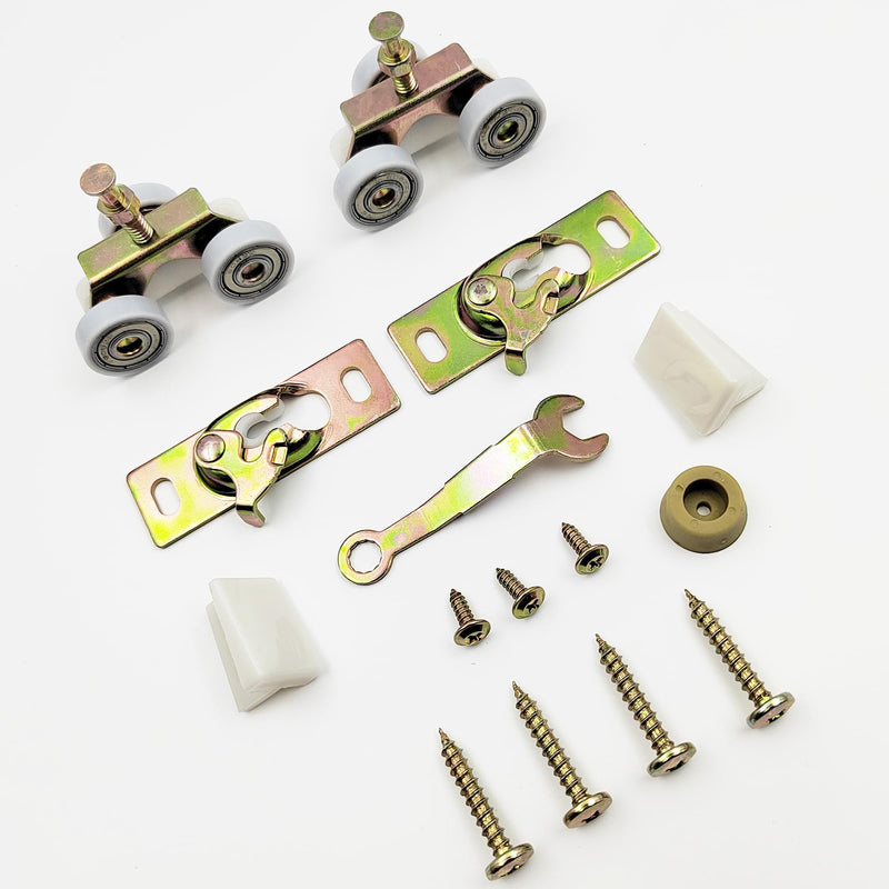 Pocket Door Commercial Grade Hanger Fits Johnson Part #1125 & Upgrades #1500 Hardware Kit, 1" Nylon Ball Bearing, 1-1/4" C.T.C, Min. 1" Thick Doors, 200lbs Capacity - NewNest Australia