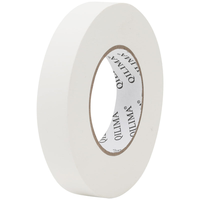 QILIMA White Gaffer Tape, Hand Tear Self-Adhesive Gaffers Tape for Labeling, Cable, Stage, Photography, Matte Non-Reflective, 1inch x 60yds,1 Pack