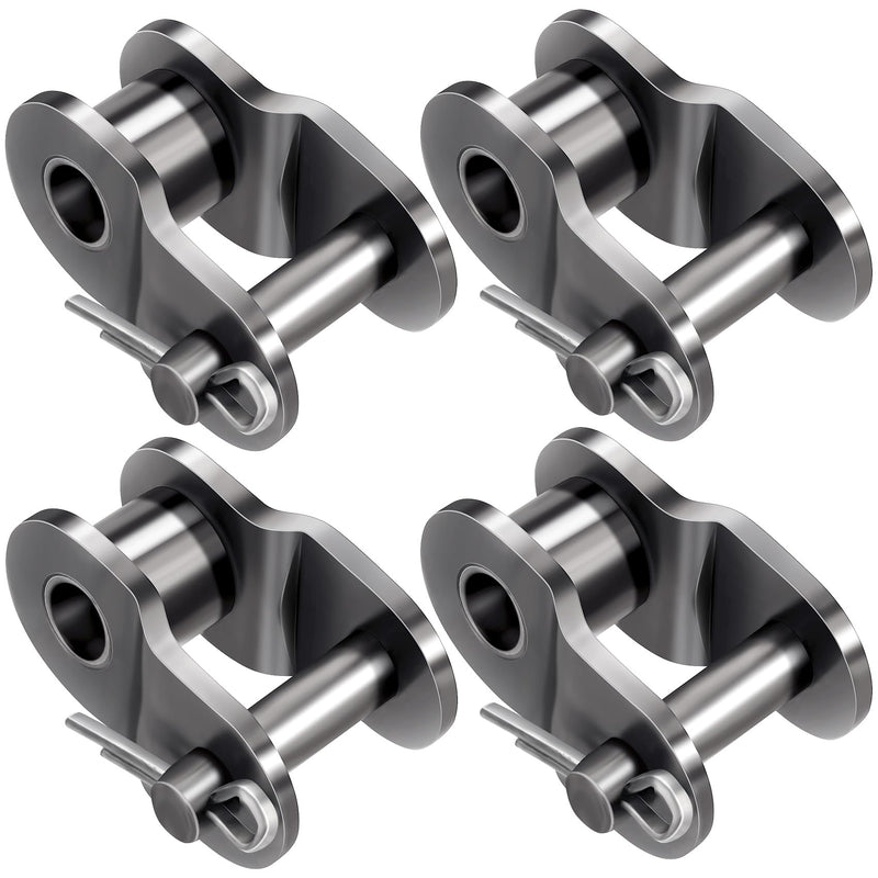OIIKI 4PCS #60 Roller Chain Offset Link, Carbon Steel Half Link, Crank Link