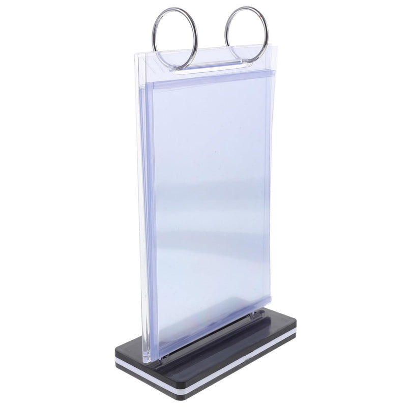 Poster Sign Holder Tabletop Bar Display Flip Menu Holder Desktop Display Stand Sign Picture Holders Flip Menu Stand Flip Sign Holder Poster Holder Paper Holder A4 Pvc Dining Table