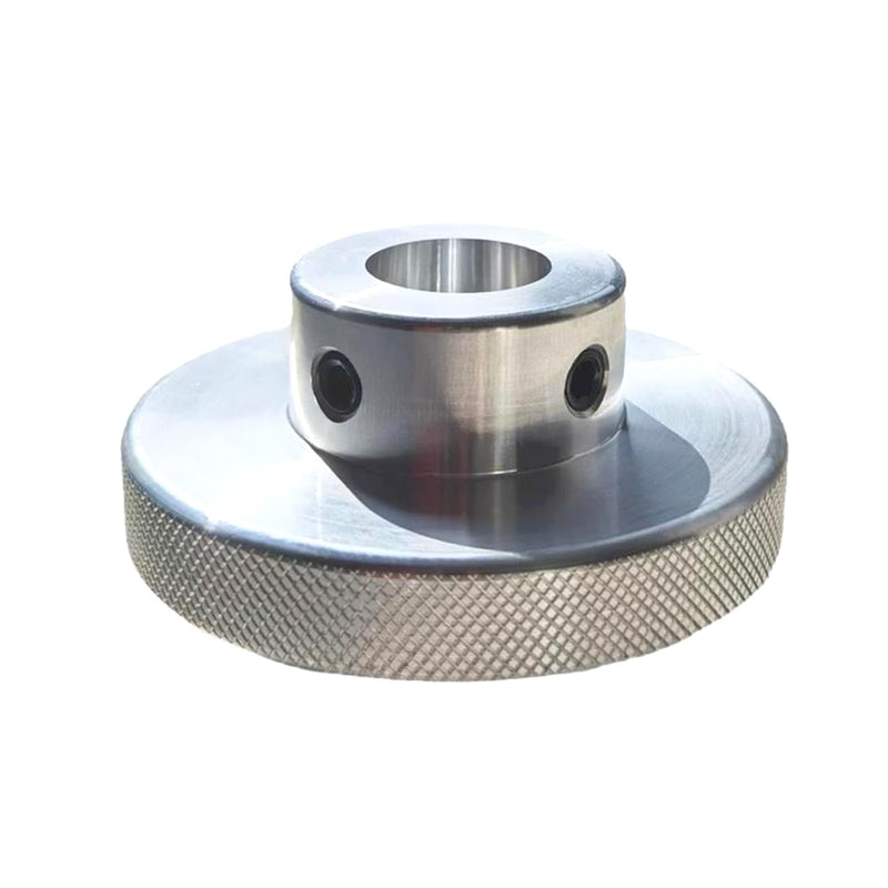 CHANCS Aluminium Alloy Machine Tool Handwheels 30mm OD 5mm Bore Turning Handles for Lathes Milling Machine Machinery Accessories 30-5 Silvery