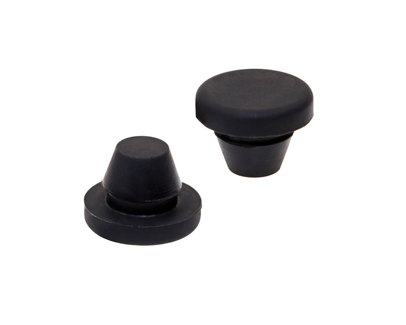 ONLYKXY 5 Pcs Black Silicone Round Snap in Type Locking Furniture Hole Plugs Button Protective Cover Cap Head (8mm) 8mm/0.31inch